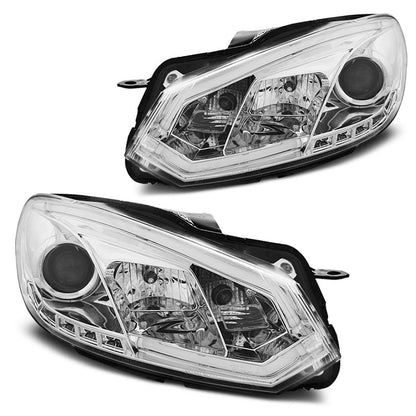 Scheinwerfer Tube Light DRL Chrom passend für VW Golf 6 10.08-12
