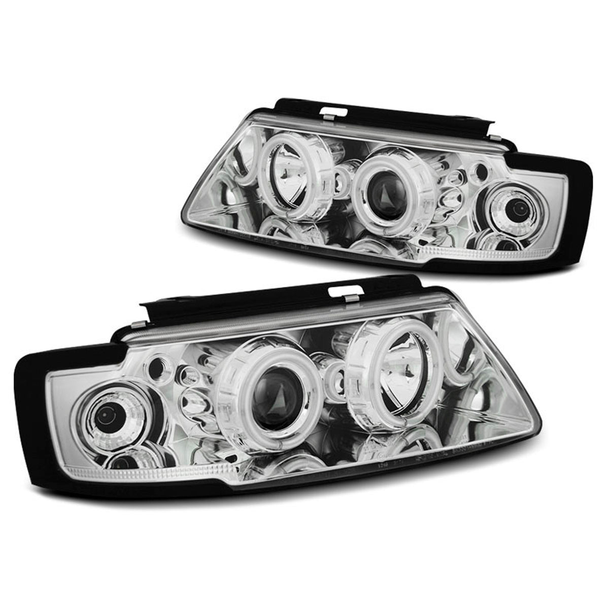 Scheinwerfer Angel Eyes CCFL Chrom passend für VW Passat B5 3B 11.96-08.00