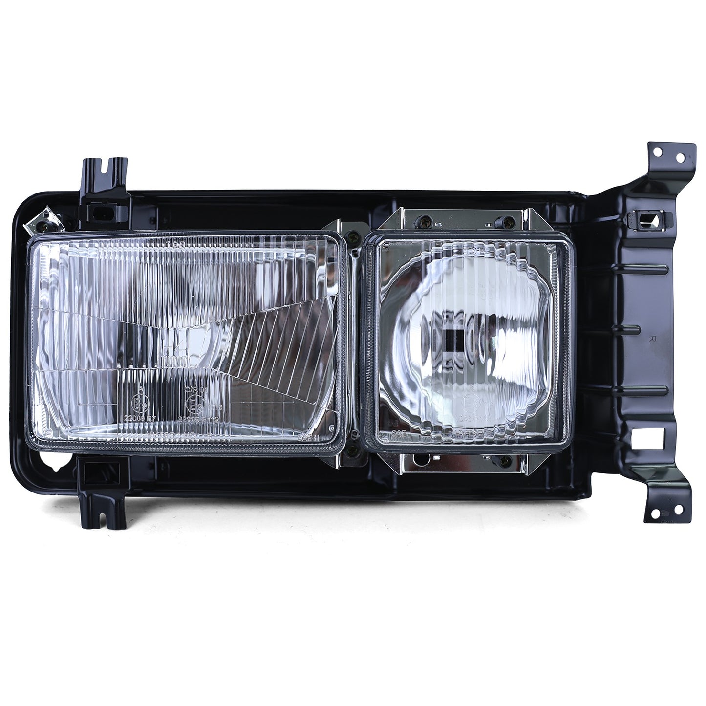 Quadratisches Scheinwerfer-Set Klarglas LHD passend für Volkswagen T3 1979-1992
