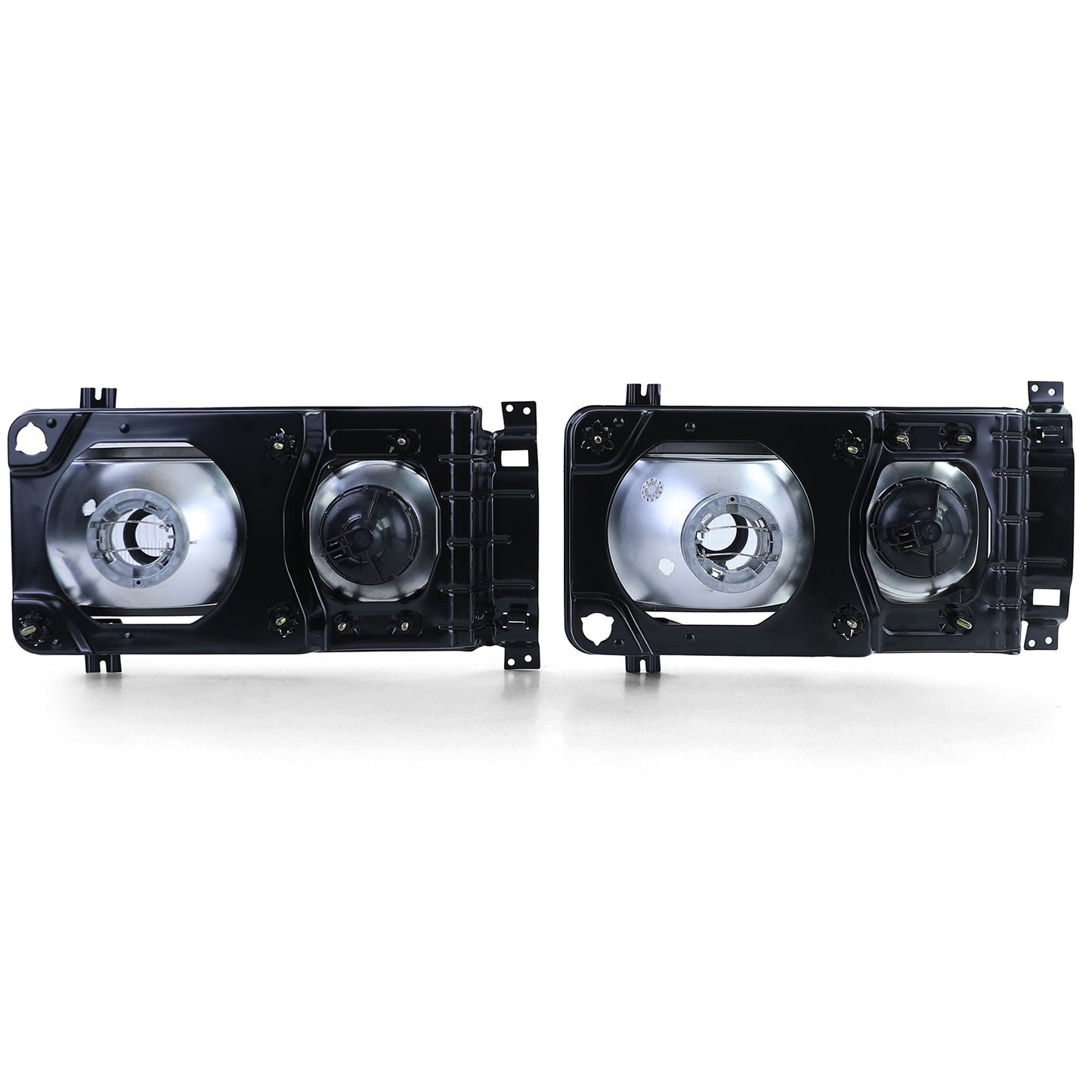Quadratisches Scheinwerfer-Set Klarglas LHD passend für Volkswagen T3 1979-1992