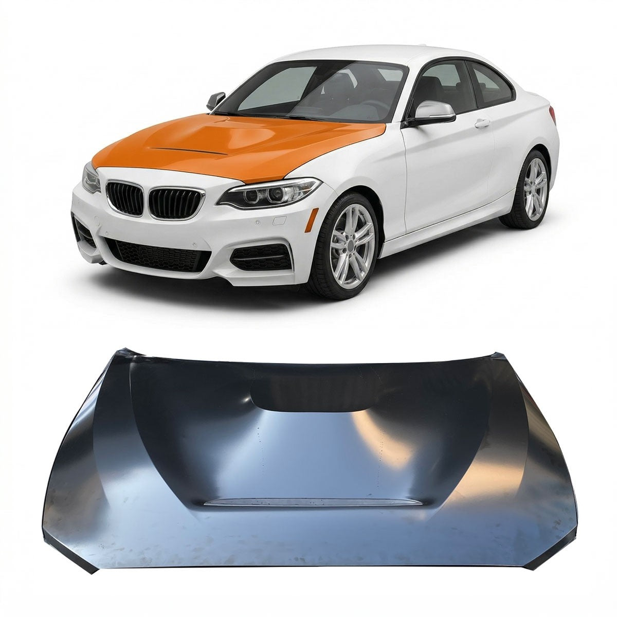 Aluminium Haube mit Luftauslass passend für BMW 1 & 2er 2011-2019