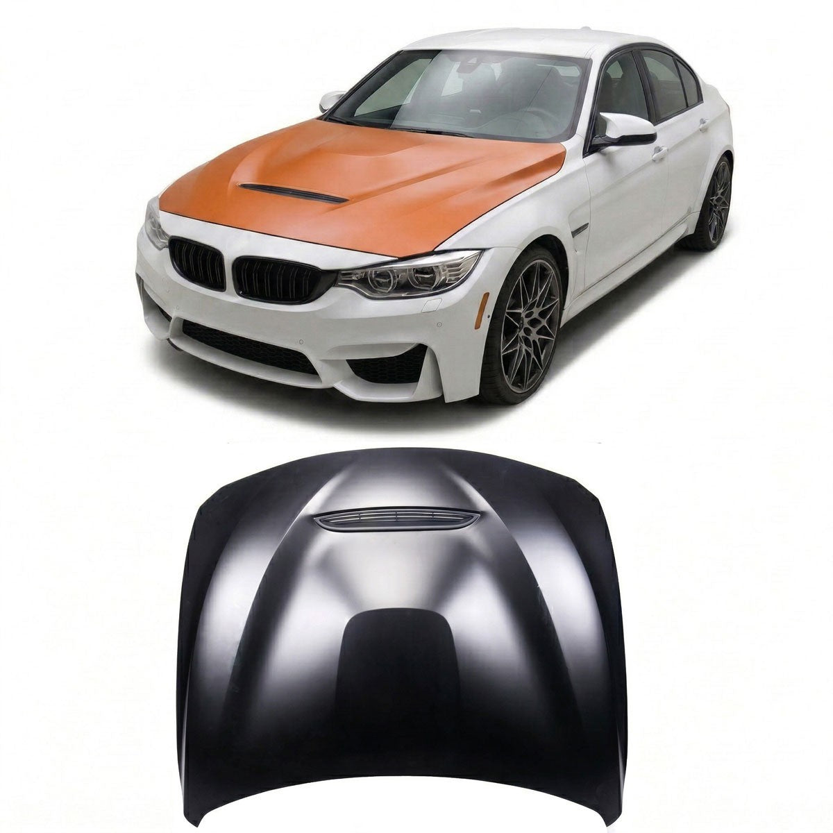 Aluminium Motorhaube mit Luftauslass passend für BMW M3 F80 M4 F82 F83 2013-2020