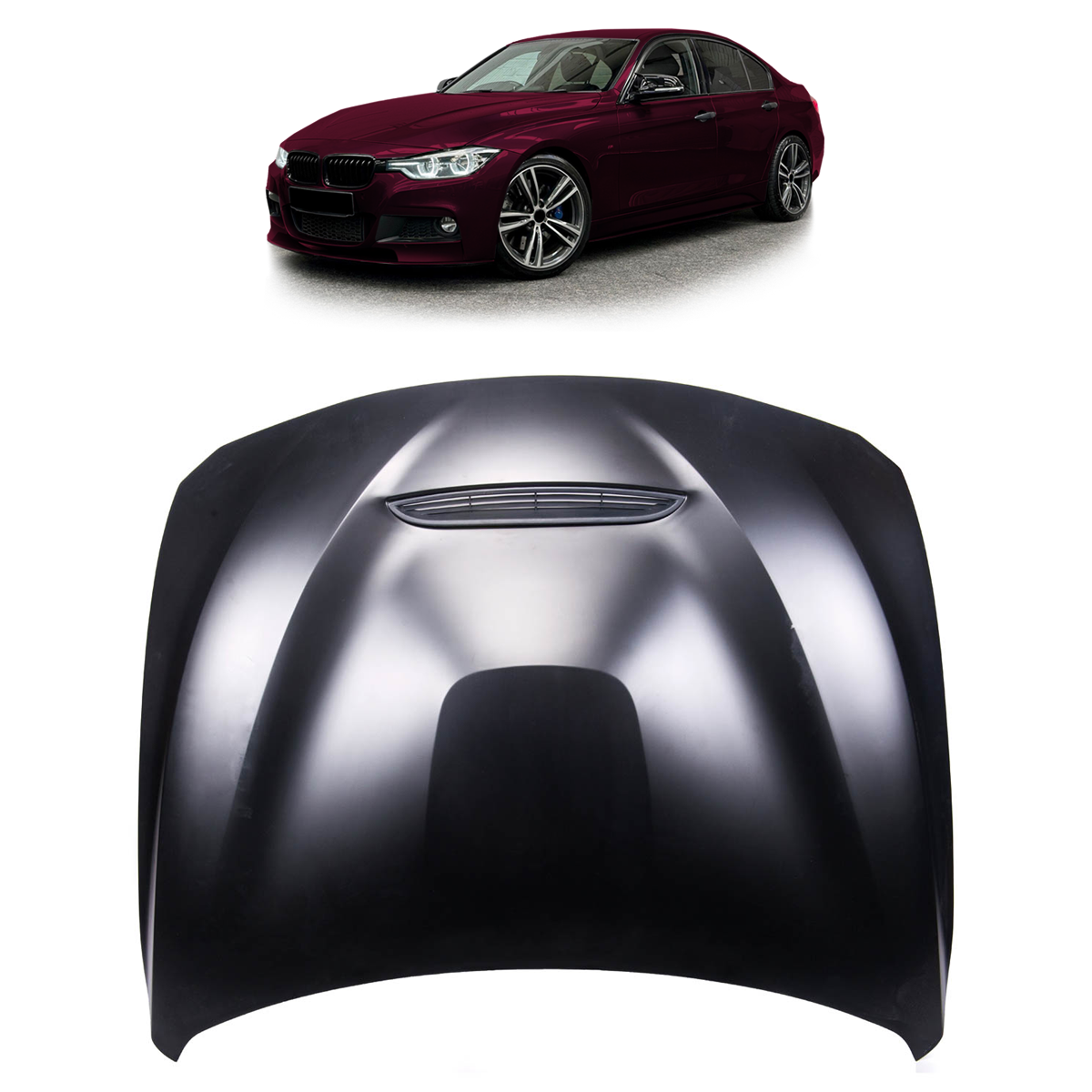 Aluminium Motorhaube mit Luftauslass passend für BMW M3 F80 M4 F82 F83 2013-2020