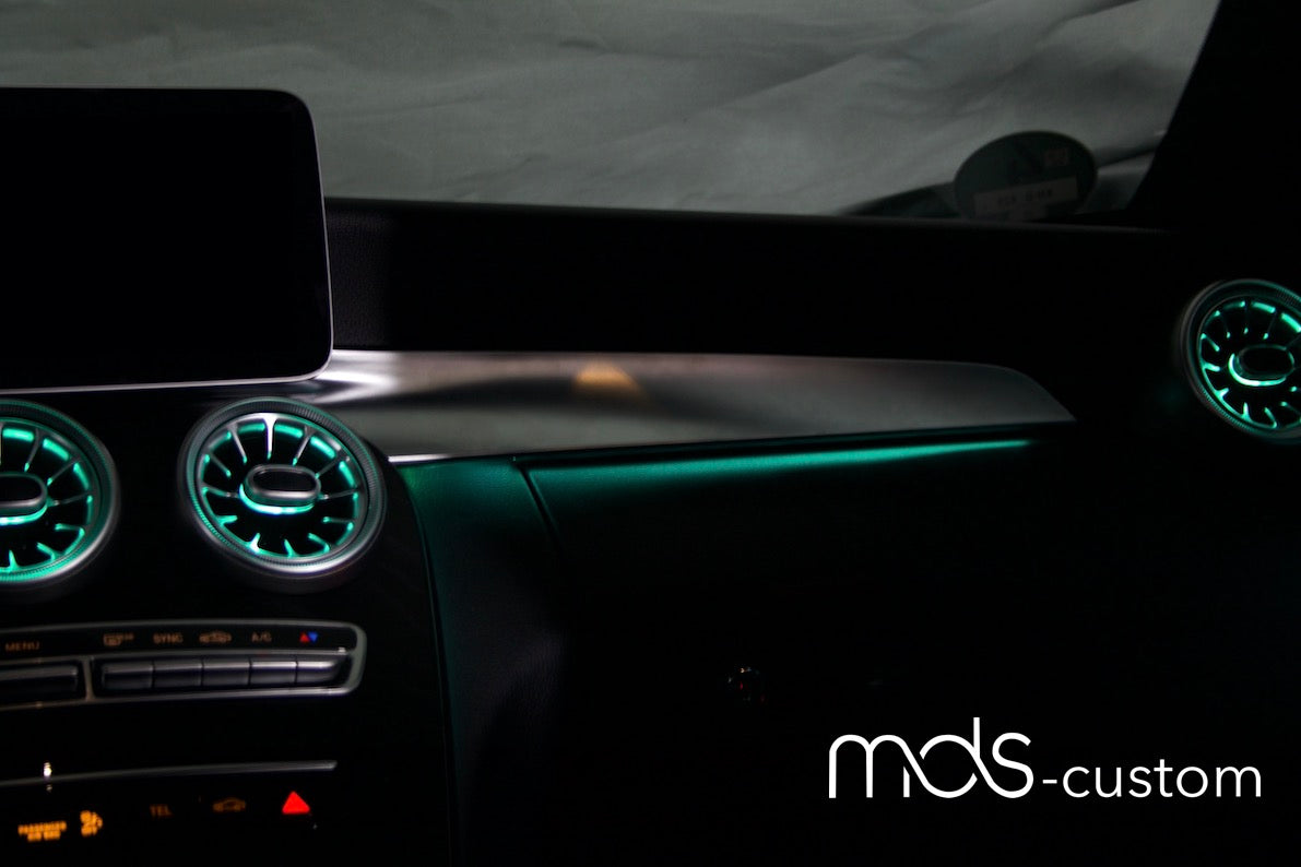 Mercedes X253 Beifahrerleiste mit Ambientebeleuchtung – Nachrüstsatz für Mercedes GLC