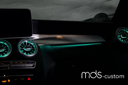 Mercedes X253 Beifahrerleiste mit Ambientebeleuchtung – Nachrüstsatz für Mercedes GLC