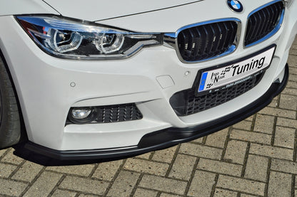 CUP Frontspoilerlippe ABS BMW 3er F30/F31 inkl. Facelift Schwarz Glanz