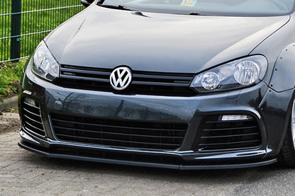 CUP Frontspoilerlippe ABS Volkswagen Golf 6R, Typ 1K Schwarz Glanz