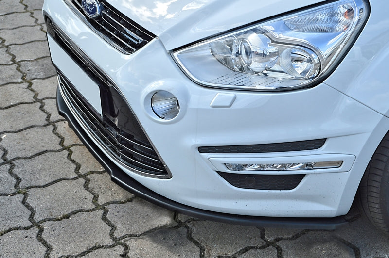 CUP Frontspoilerlippe ABS Ford S-Max Bj.: 2010-2014 Schwarz Glanz