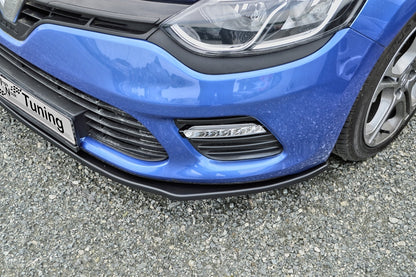 CUP Frontspoilerlippe ABS Renault Clio 4, GT + GT-Line Schwarz Glanz