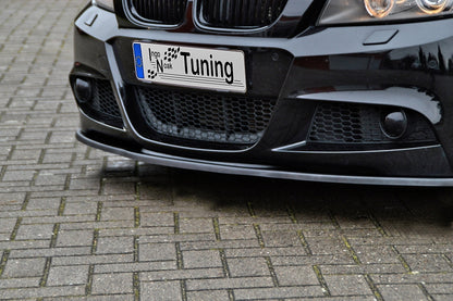 CUP Frontspoilerlippe ABS BMW 3er E90/E91 M Paket Facelift Schwarz Matt