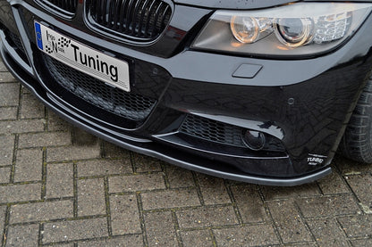 CUP Frontspoilerlippe ABS BMW 3er E90/E91 M Paket Facelift Schwarz Matt