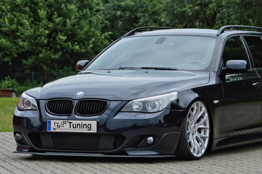 CUP Frontspoilerlippe ABS BMW 5er E60+61 Bj.: 2003-2010 Schwarz Glanz
