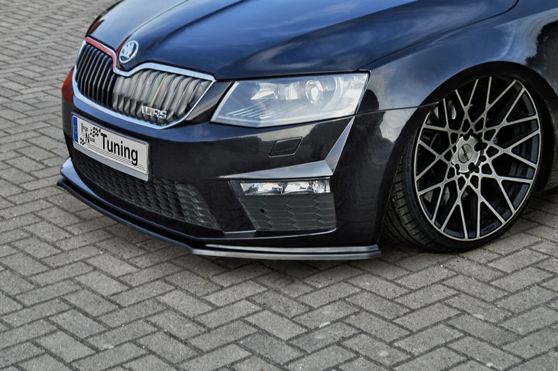 CUP Frontspoilerlippe ABS Skoda Octavia RS 5E ab Bj.: 2013- Schwarz Matt