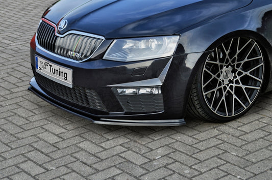CUP Frontspoilerlippe ABS Skoda Octavia RS 5E ab Bj.: 2013- Schwarz Matt