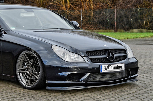 CUP Frontspoilerlippe ABS Mercedes Benz CLS 219 CLS55 AMG CLS 63AMG Schwarz Matt