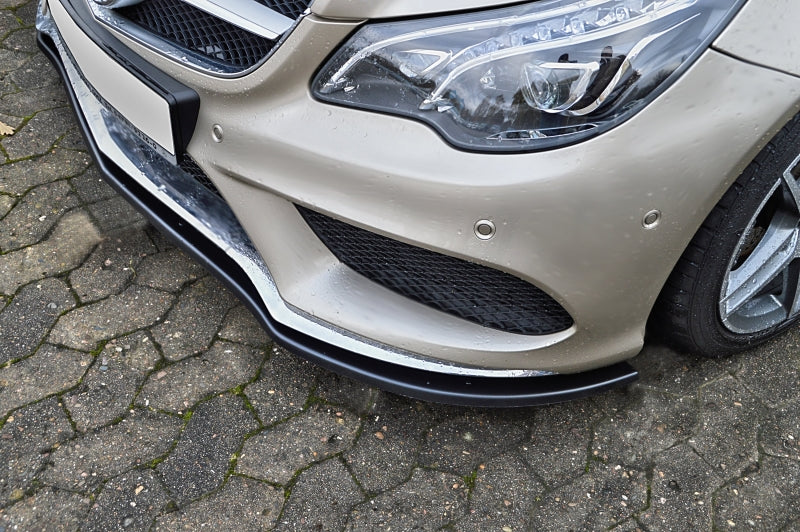 CUP Frontspoilerlippe ABS Mercedes Benz E-Klasse A207 / C207 Schwarz Glanz