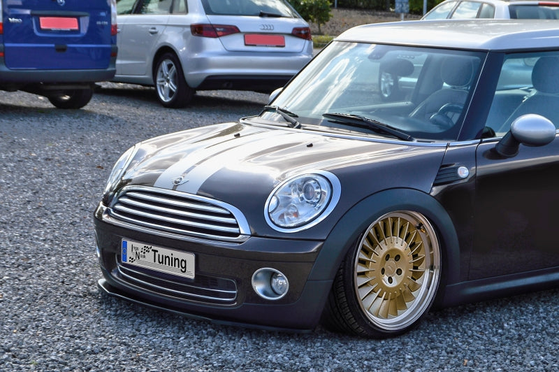 CUP Frontspoilerlippe ABS Mini Cooper R55 Ab Bj.: 2006- Schwarz Glanz