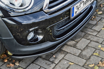 CUP Frontspoilerlippe ABS Mini Cooper R56 Ab Bj.: 2006-14 Schwarz Glanz