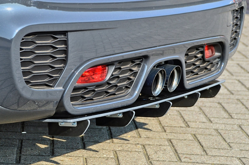 Gefräster Heckansatz Mini Cooper JCW, F55/F56 Ab Bj.:2014- Schwarz Matt