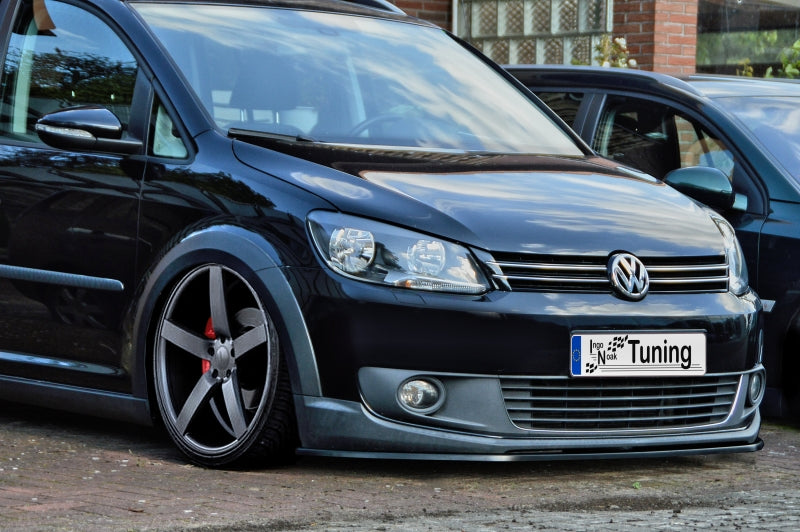 CUP Frontspoilerlippe ABS Volkswagen Touran Facelift Typ 1T, GP2 Schwarz Glanz