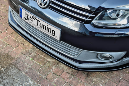 CUP Frontspoilerlippe ABS Volkswagen Touran Facelift Typ 1T, GP2 Schwarz Glanz