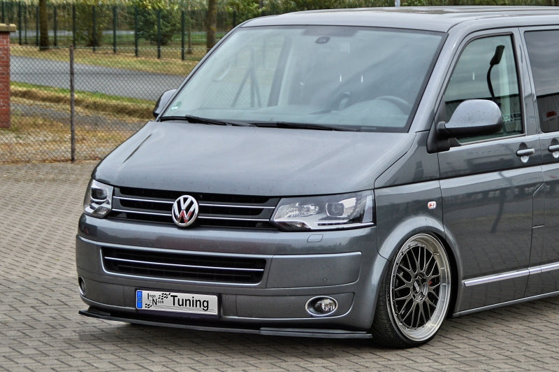CUP Frontspoilerlippe ABS Volkswagen Bus T5 Bj.: 2009-2015 Schwarz Glanz