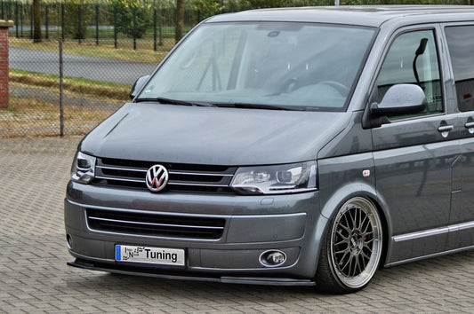 CUP Frontspoilerlippe ABS Volkswagen Bus T5 Bj.: 2009-2015 Schwarz Glanz