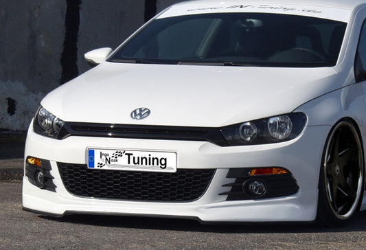 Frontspoiler ABS Volkswagen Scirocco 3 Typ 13 ab Bj.: 2008-2014 Schwarz Matt