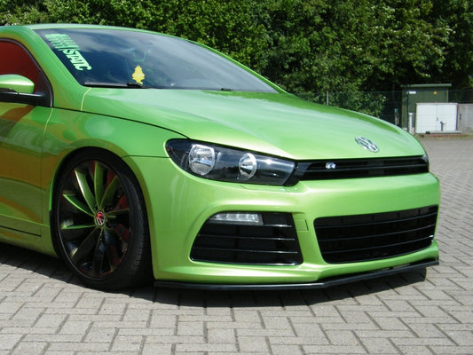 CUP Frontspoilerlippe ABS Volkswagen Scirocco R 3 Typ 13 Schwarz Glanz