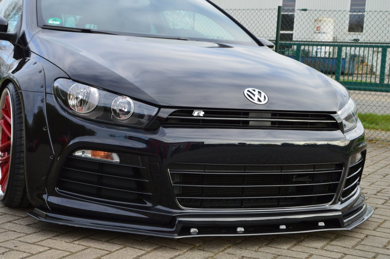 Frontspoiler ABS 2tlg. Volkswagen Scirocco R 3 Typ 13 Schwarz Matt