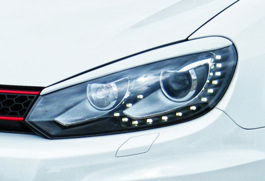 Scheinwerferblenden Volkswagen Golf 6, 1K Bj.: 2008-2013 Schwarz Matt