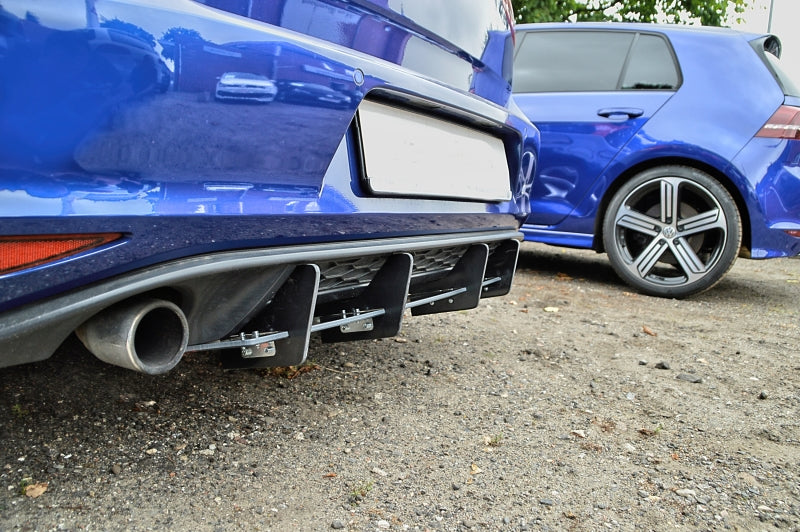 Gefräster Heckansatz Volkswagen Golf 7 GTI + GTD Typ AU Schwarz Matt