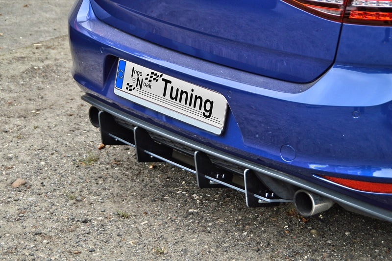 Gefräster Heckansatz Volkswagen Golf 7 GTI + GTD Typ AU Schwarz Matt