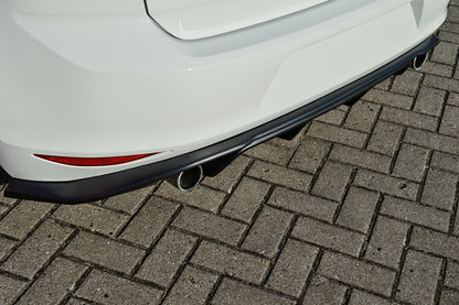 Heckdiffusor Einsatz ABS Volkswagen Golf 7 GTI + GTD Typ AU Schwarz Matt