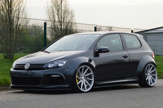 Radlaufverbreiterung 4 tlg. Volkswagen Golf 6R, Typ 1K Schwarz Matt