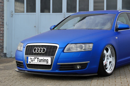 CUP Frontspoilerlippe ABS Audi A6 4F Bj.: 2004-2011 Schwarz Glanz