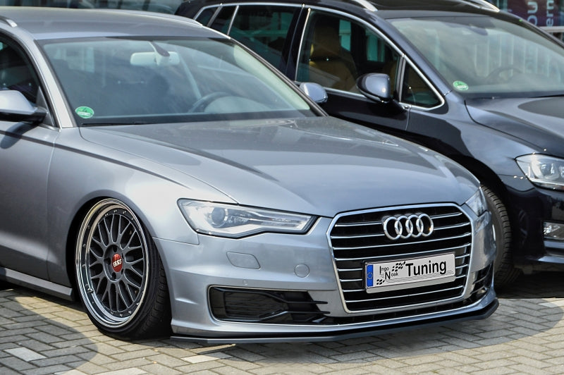 CUP Frontspoilerlippe ABS Audi A6 + S6, 4G, C7 ab Bj.: 2014- Schwarz Matt