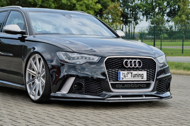 CUP Frontspoilerlippe ABS Audi RS6,4G, C7 ab Bj.: 2013 - Schwarz Matt