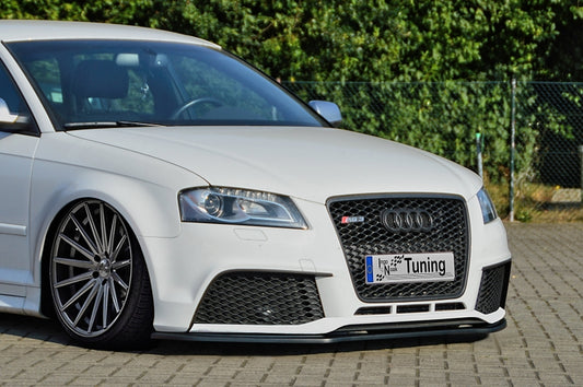 CUP Frontspoilerlippe ABS Audi RS3, 8PA Bj.: 2011-2012 Schwarz Glanz