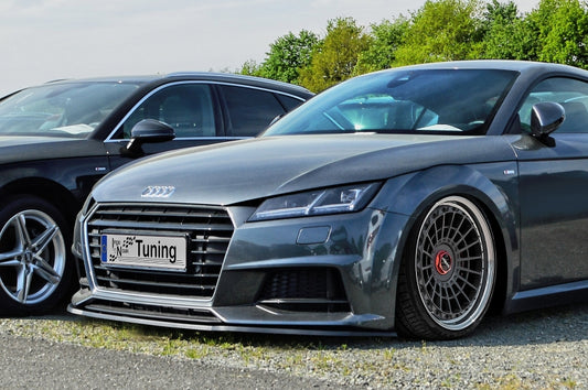 CUP Frontspoilerlippe ABS Audi TT 8S ab Bj.: 2014- Schwarz Matt