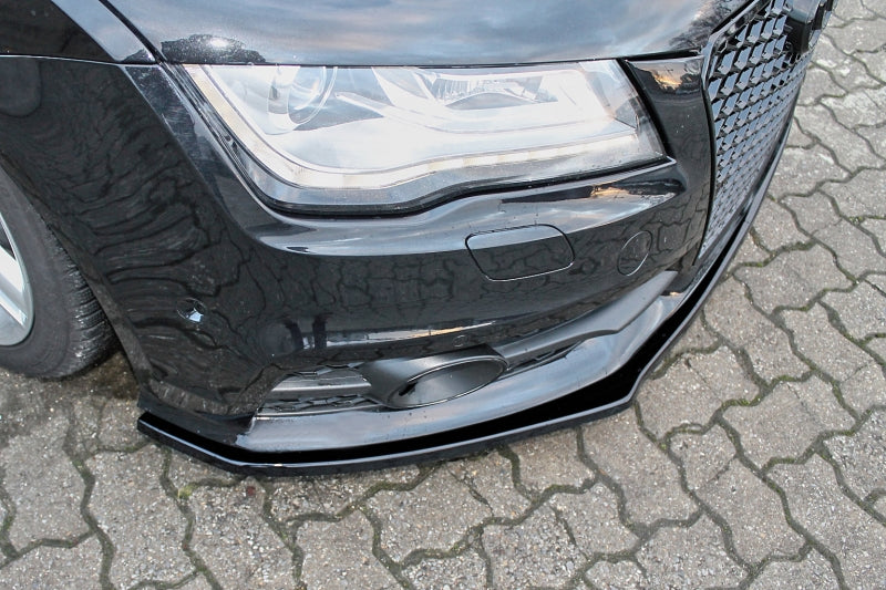 CUP Frontspoilerlippe ABS Audi A7 S-Line + S7 Bj.: 2010-2014 Schwarz Glanz