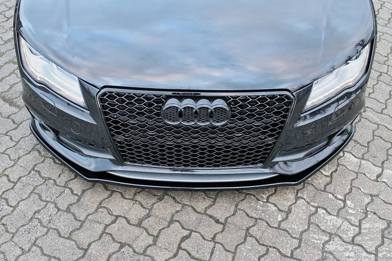 CUP Frontspoilerlippe ABS Audi A7 S-Line + S7 Bj.: 2010-2014 Schwarz Glanz