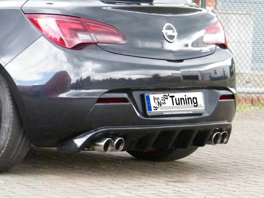 Heckdiffusor ABS Opel Astra J GTC ab Bj.: 11/2012- Schwarz Glanz