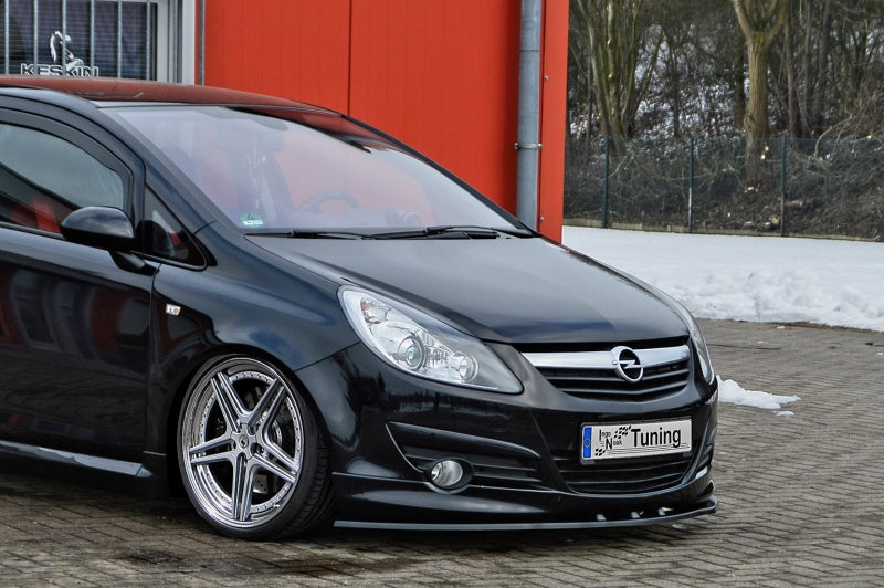 CUP Frontspoilerlippe Opel Corsa D GSI + Sport + OPC -Line 1 Paket Schwarz Glanz