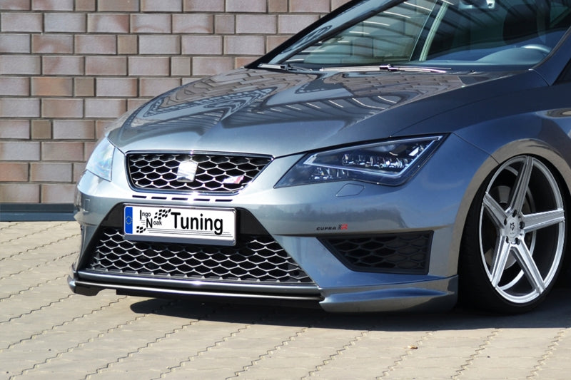 Frontspoiler Sportive ABS, 3 tlg. Seat Leon 3, 5F Bj.: 2012-2016 Schwarz Glanz