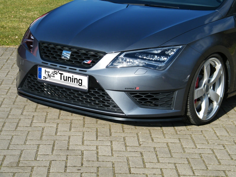 CUP Frontspoilerlippe ABS Seat Leon 3, 5F ab Bj.: 2013- Schwarz Matt