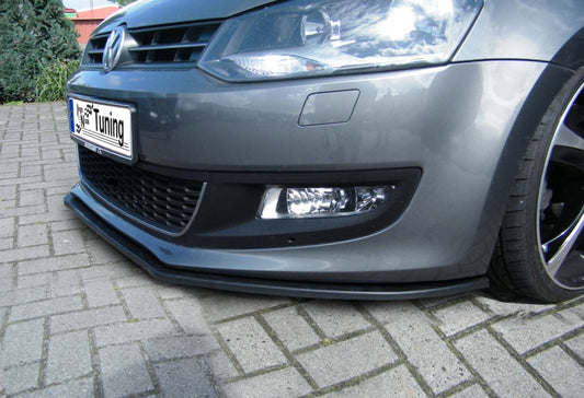 CUP Frontspoilerlippe ABS Volkswagen Polo 5, 6R Bj.: 2009-2014 Schwarz Glanz