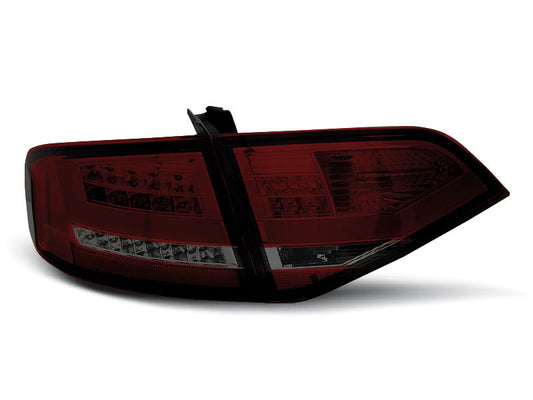 Tuning-Tec LED Lightbar Rückleuchten für Audi A4 B8 (8K) Limousine 08-11 rot/rauch