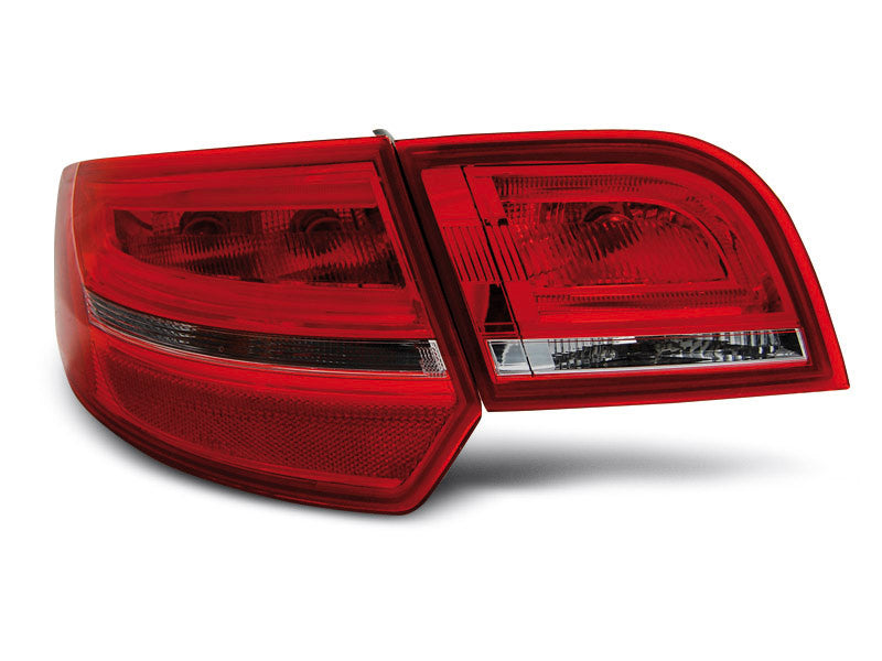 Tuning-Tec LED Lightbar Rückleuchten für Audi A3 8P Sportback 04-08 rot/klar