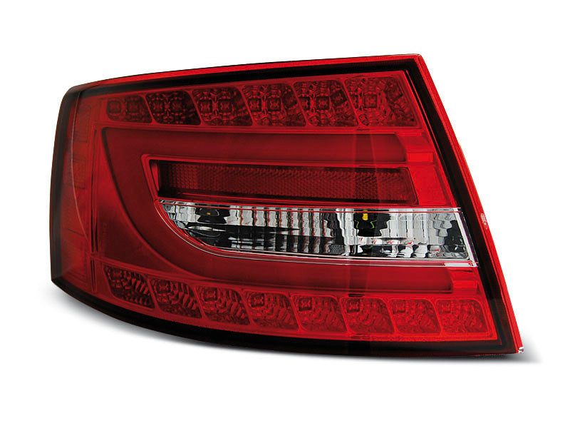 Tuning-Tec LED Lightbar Rückleuchten für Audi A6 4F (C6) 04-08 Limousine rot/klar (6Pin)